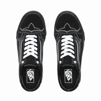 Damske Tenisky Na Platforme Vans Pearly Punk Old Skool Čierne VA54LEPJV